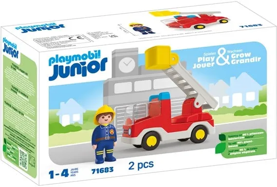 Playmobil 1.2.3 - Junior Fire Engine with Ladder