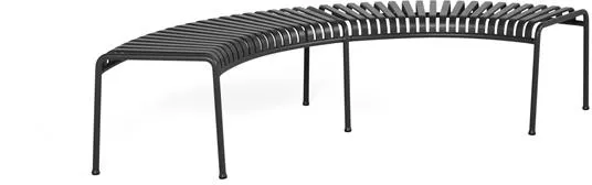 HAY Palissade Park Bench Set of 2 Independent Pieces Anthracite