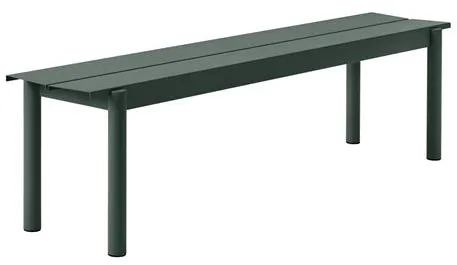Muuto Linear Steel Dark Green Bench 170 X 34 cm