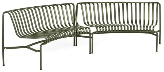 HAY Palissade Park Dining Bench In/In Starter Set 2 Pieces. Olive