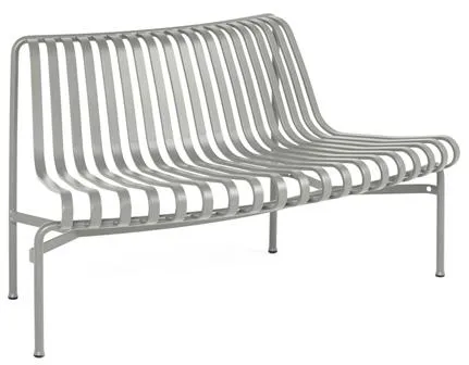 HAY Palissade Park Dining Bench Out 1 unit incl. mounting set Non-Independent Sky Grey