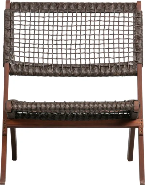 Lois, Folding chair, dark brown, eucalyptus