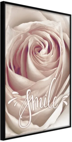 ARTGEIST Poster with Frame - Rose with a Message Gold 20x30