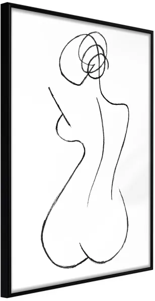 ARTGEIST Poster with Frame - Hourglass Gold with Passepartout 20x30