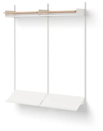 New Works Wardrobe Plank 2 Oak/White