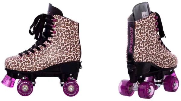 Supreme Rollers - Del Rey adjustable roller skate Side by Side Size 39-42 - Leopard