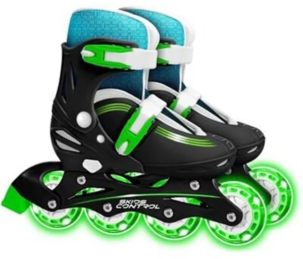 Skids Control Adjustable roller skates with lights size 30-33