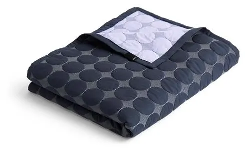 HAY Mega Dot Organic Bedspread 195x245 Midnight Blue
