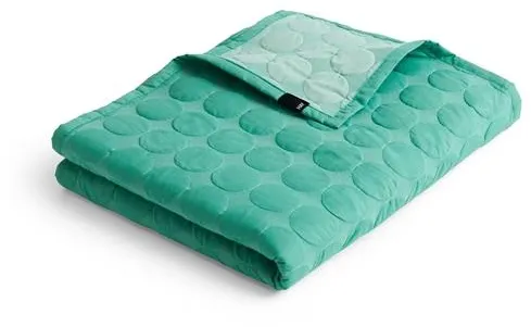 HAY Mega Dot Organic Bedspread 260x260 Sea Green