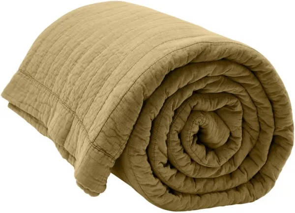Magnhild, Quilted bedspread, seeds, 280x280 cm