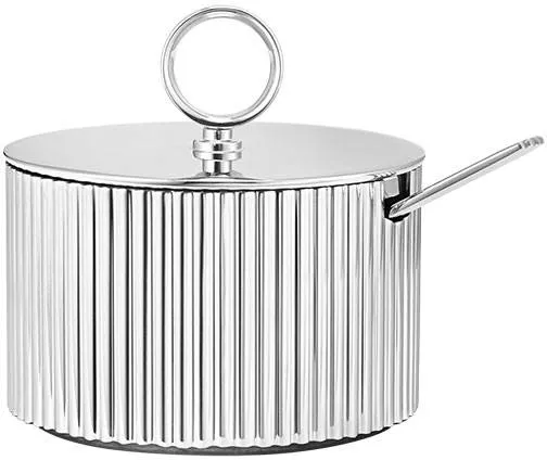 Georg Jensen Bernadotte sugar bowl with spoon