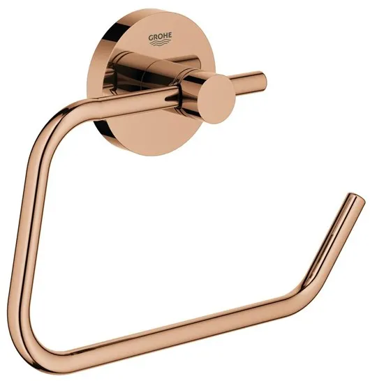 Grohe Essentials toilet roll holder, polished warm sunset