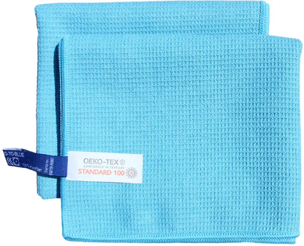 Performance tea towel, blue, microfibre tea towel, 40x70 cm